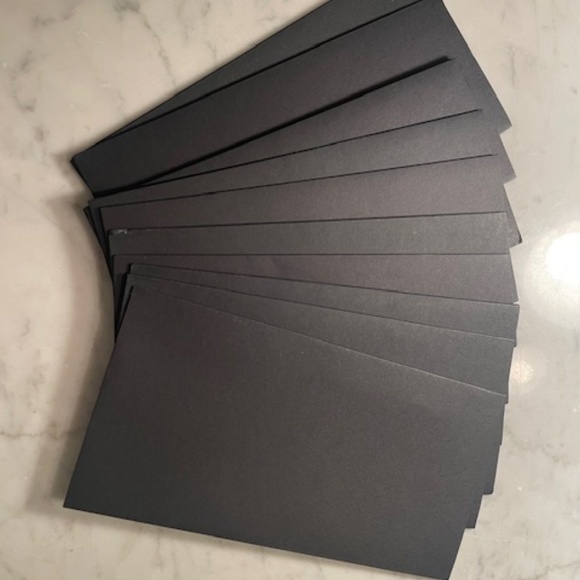 Chanel Envelopes (Black x 10) (Authentic) - Picture 2 of 5